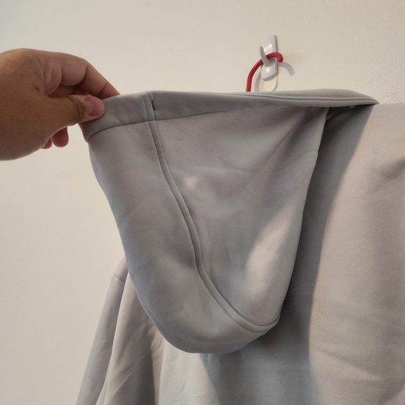 Under Armour Men's UA Armour Fleece Full-Zip Hooded Sweatshirt - Light Blue/Gray - Picture 9 of 10